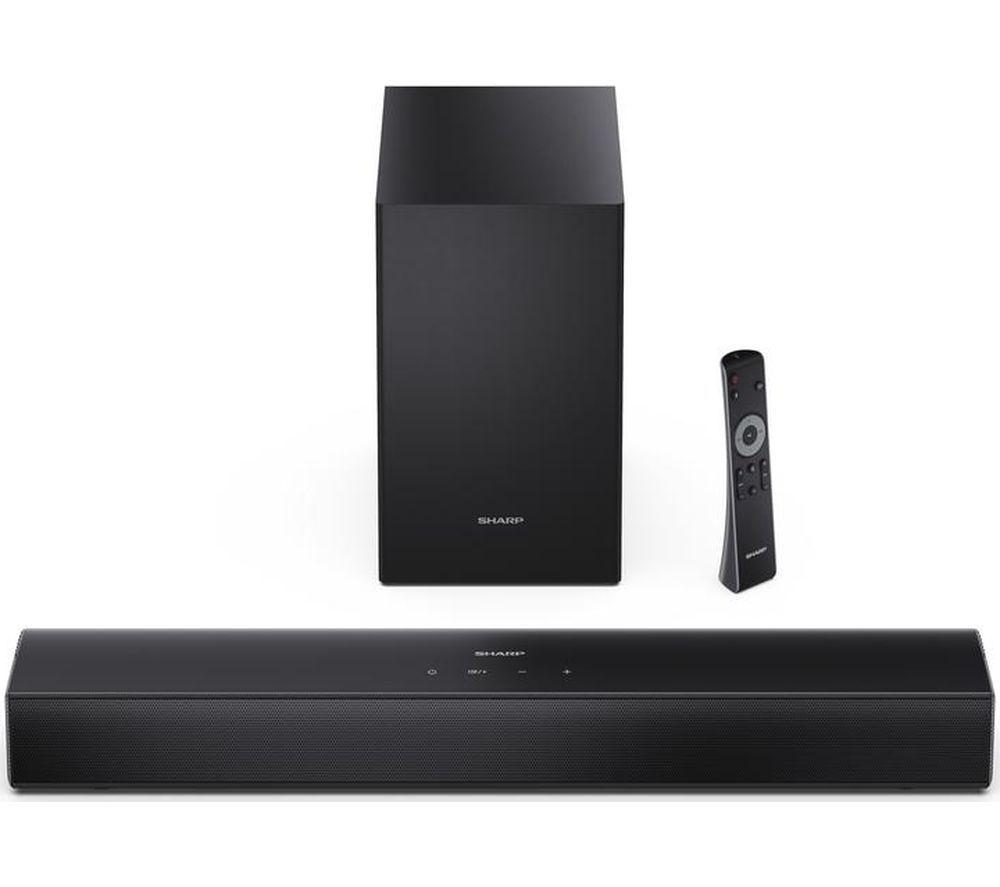 SHARP HT-SBW121K 2.1 Wireless Compact Sound Bar image number 6 of 12