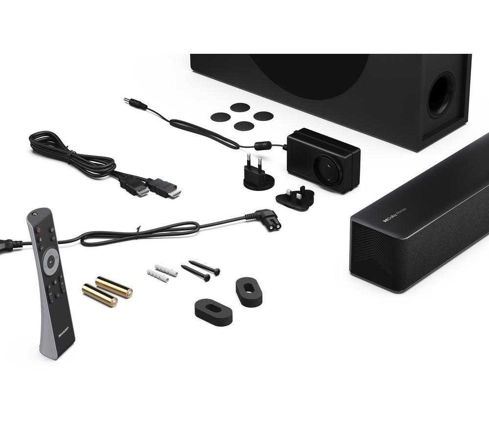 SHARP HT-SBW310 2.1 Sound Bar with Dolby Atmos & DTS Virtual:X image number 5 of 9