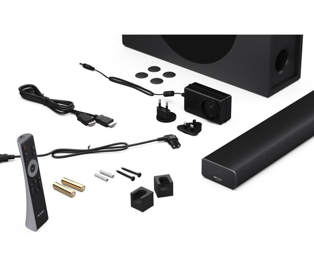 SHARP HT-SBW320 2.1 Sound Bar with Dolby Atmos & DTS Virtual:X image number 9 of 10