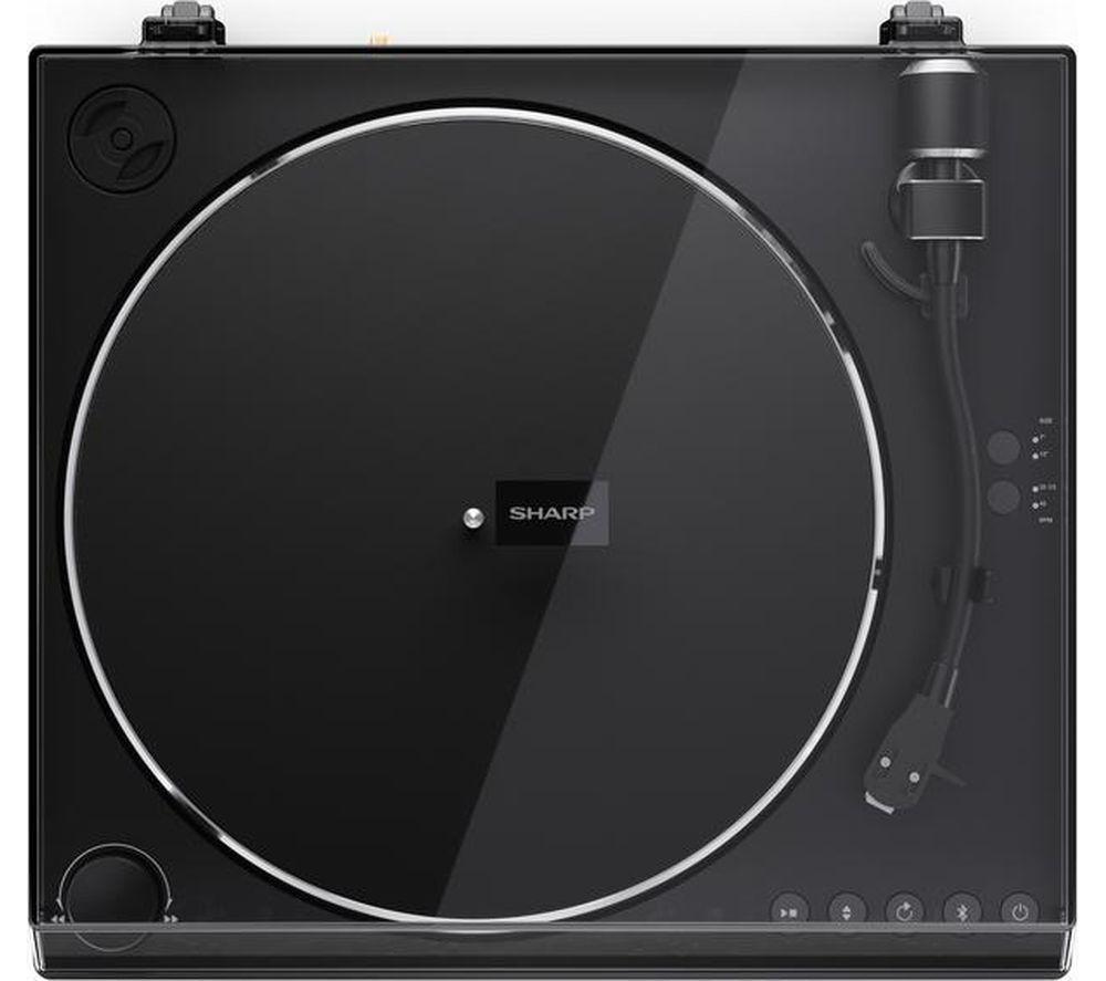SHARP RP-TT100 Fully Automatic Bluetooth Turntable with Remote Control - Matte Black image number 2 of 12