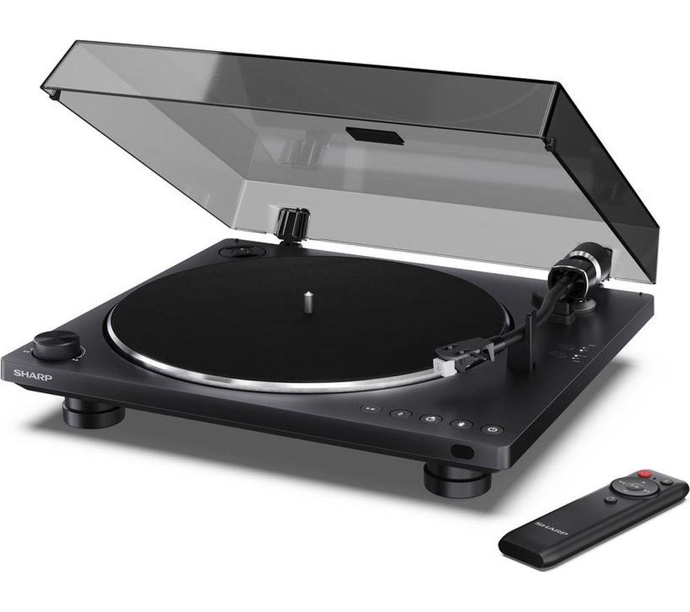 SHARP RP-TT100 Fully Automatic Bluetooth Turntable with Remote Control - Matte Black image number 4 of 12