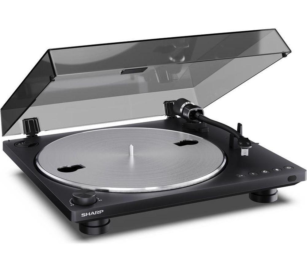 SHARP RP-TT100 Fully Automatic Bluetooth Turntable with Remote Control - Matte Black image number 6 of 12
