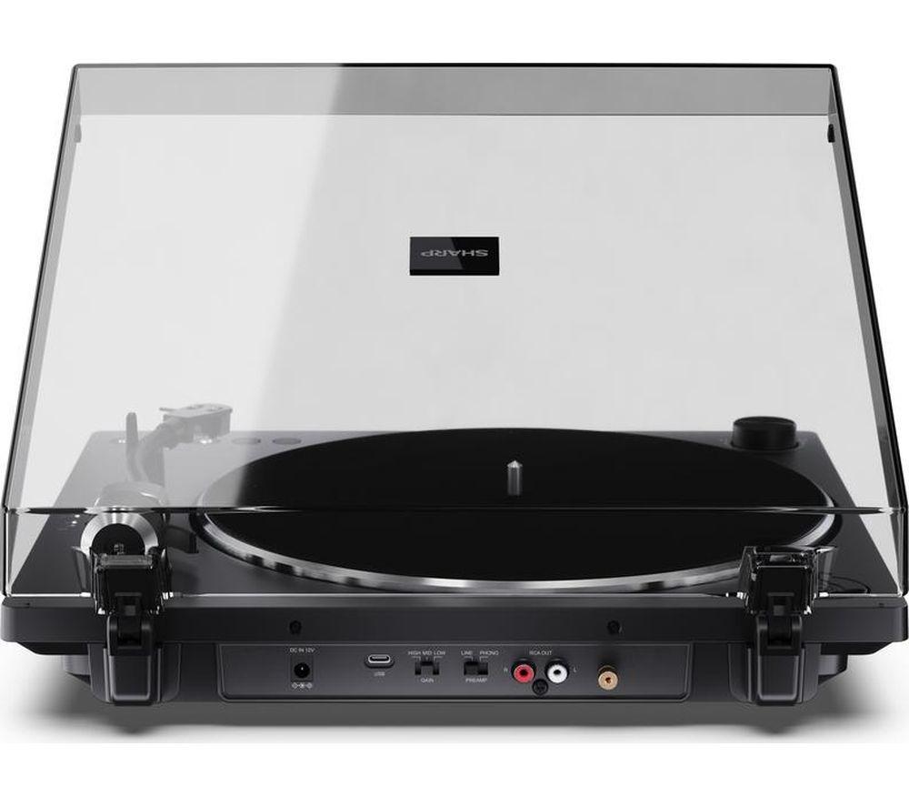 SHARP RP-TT100 Fully Automatic Bluetooth Turntable with Remote Control - Matte Black image number 11 of 12