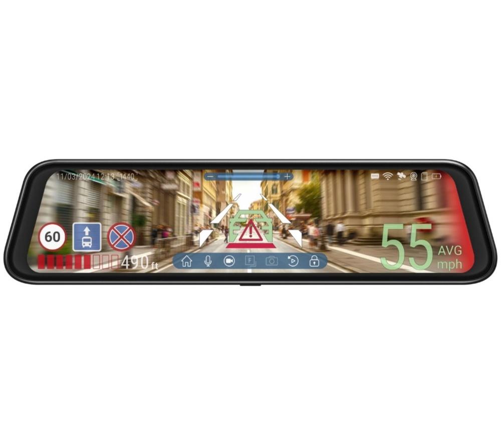 NAVITEL MR750 Smart Dual 2K Quad HD Front & Full HD Rear Dash Cam - Black image number 9 of 9