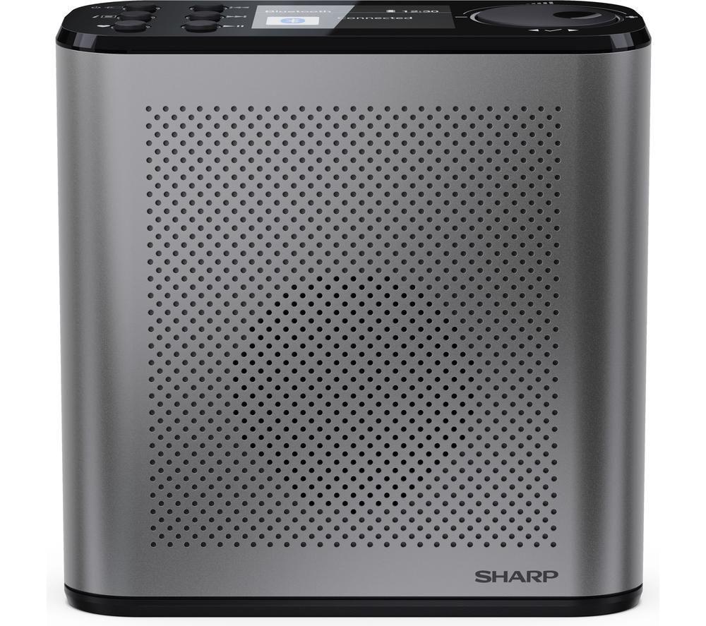 SHARP Osaka DR-P530 Portable DAB+/FM Bluetooth Radio - Storm Grey image number 3 of 9