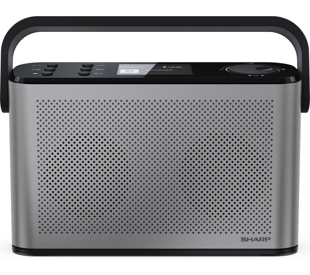 SHARP Osaka DR-P530 Portable DAB+/FM Bluetooth Radio - Storm Grey image number 6 of 9