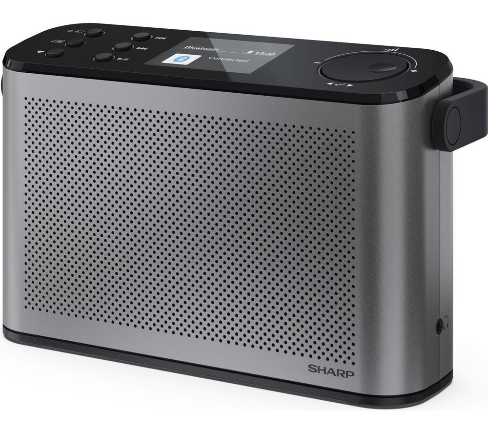 SHARP Osaka DR-P530 Portable DAB+/FM Bluetooth Radio - Storm Grey image number 9 of 9