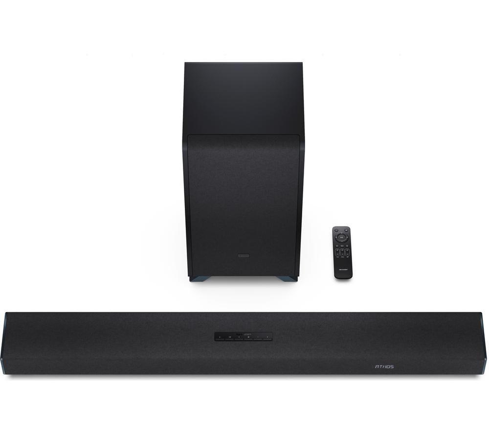 SHARP Q HT-SBW53121 3.1.2 Wireless Soundbar with Dolby Atmos & DTS:X - Black image number 4 of 12