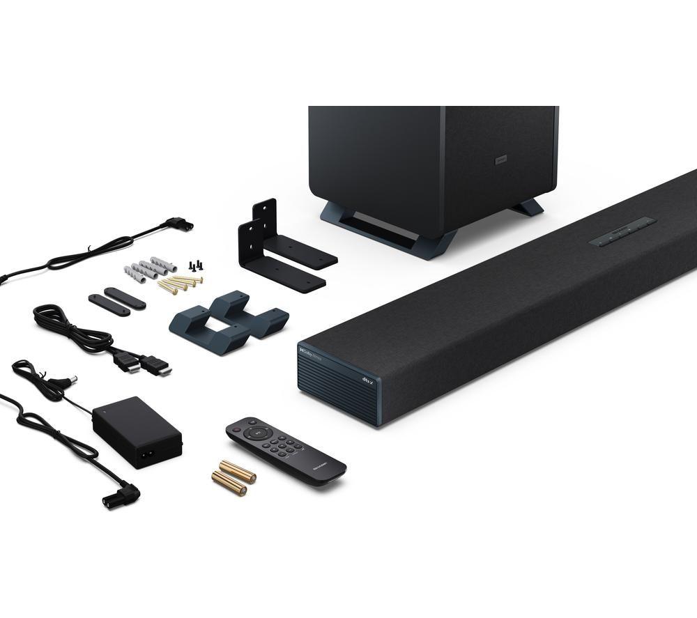 SHARP Q HT-SBW53121 3.1.2 Wireless Soundbar with Dolby Atmos & DTS:X - Black image number 12 of 12