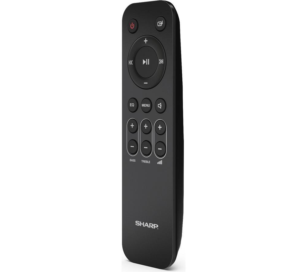 SHARP Q HT-SBW55121 5.1.2 Wireless Sound Bar with Dolby Atmos & DTS:X - Silver image number 8 of 13