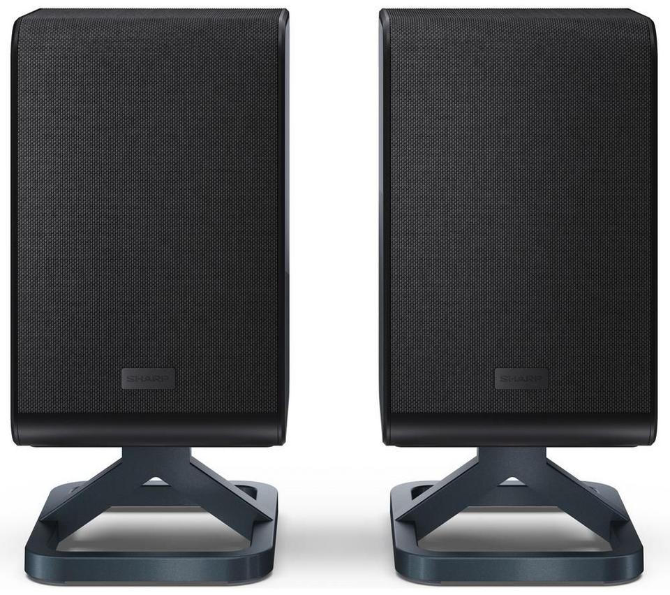 SHARP Q 2.0.2 Wireless Rear Surround Speakers - Black