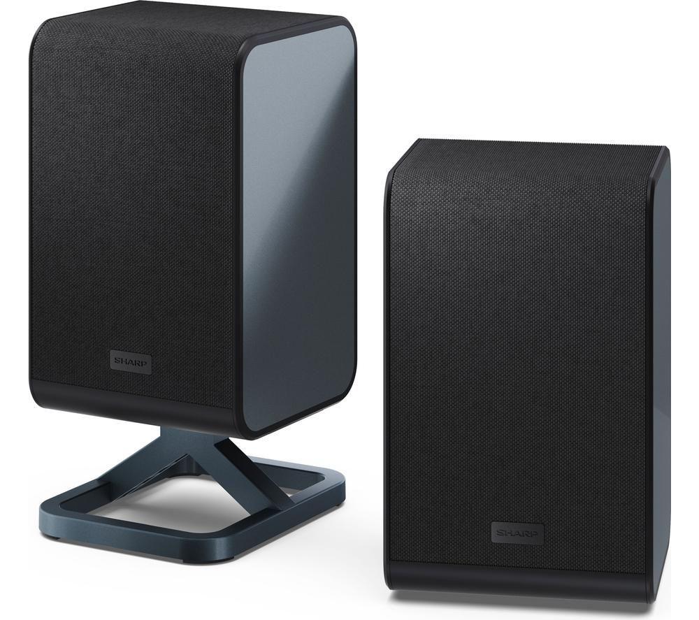 SHARP Q 2.0.2 Wireless Rear Surround Speakers - Black image number 5 of 7