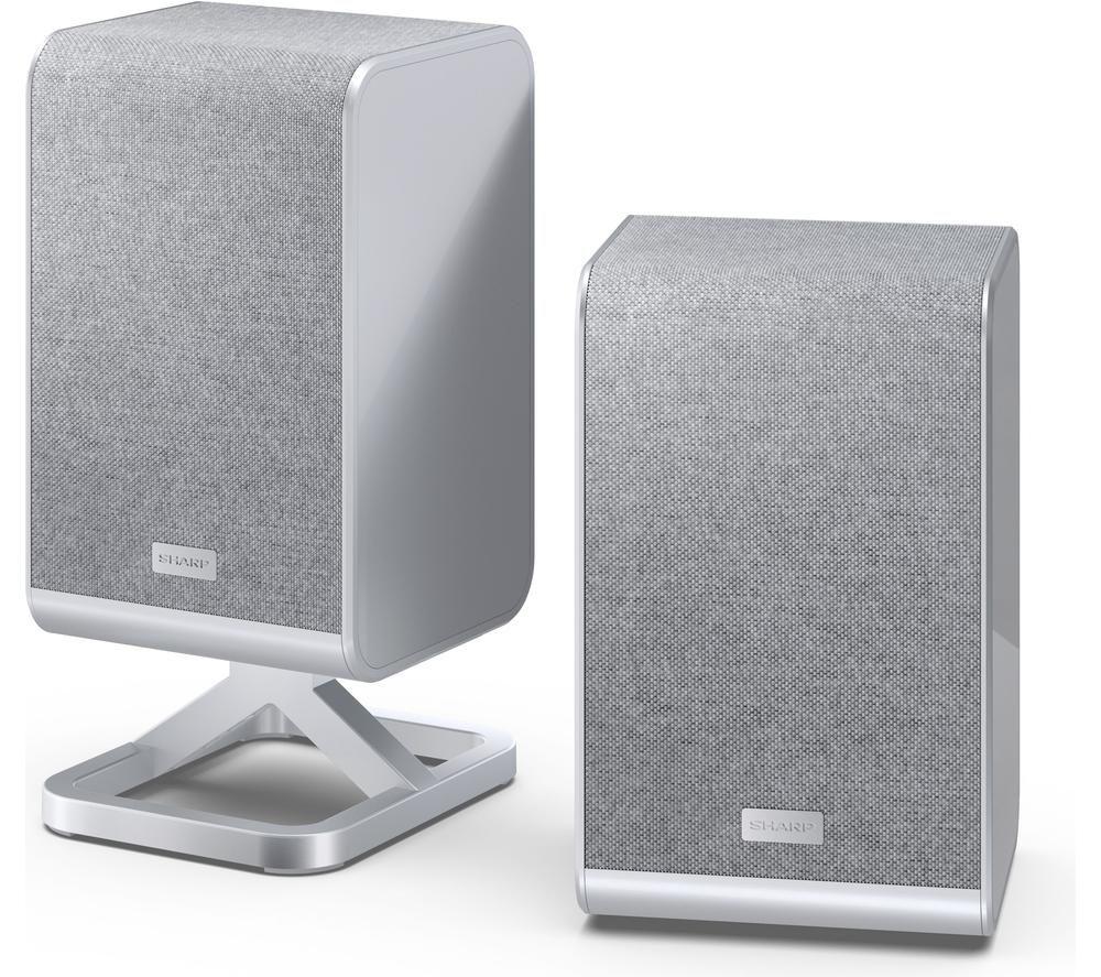 SHARP Q 2.0.2 Wireless Rear Surround Speakers - Satin Silver image number 5 of 7