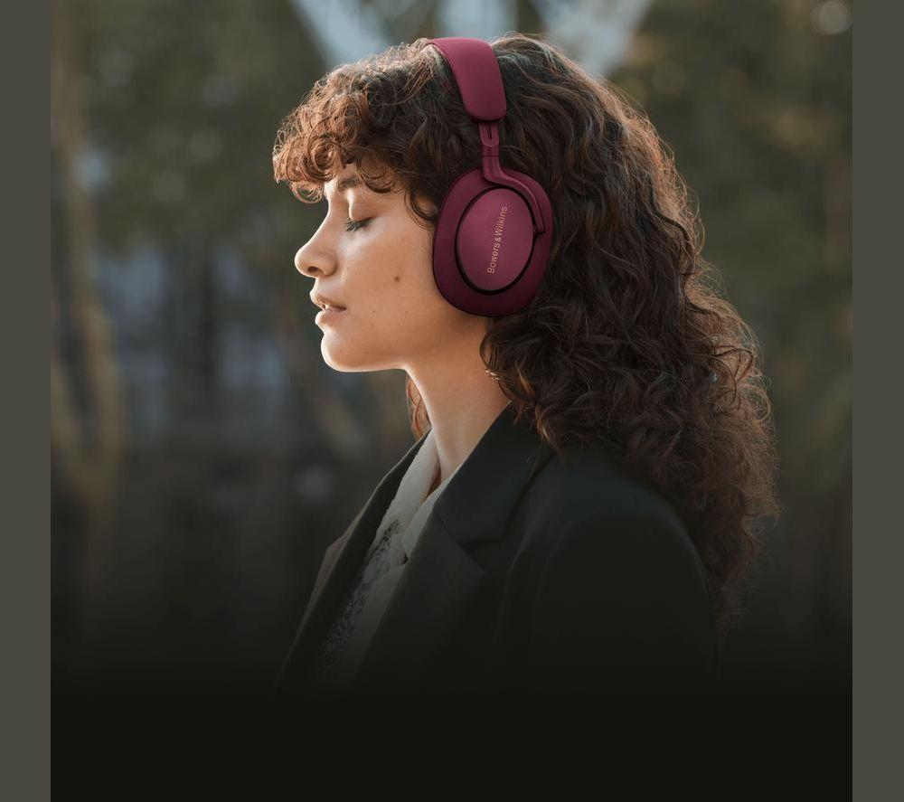 BOWERS&WILKINS Px7 S2e Wireless Bluetooth Noise-Cancelling Headphones - Ruby Red image number 4 of 4