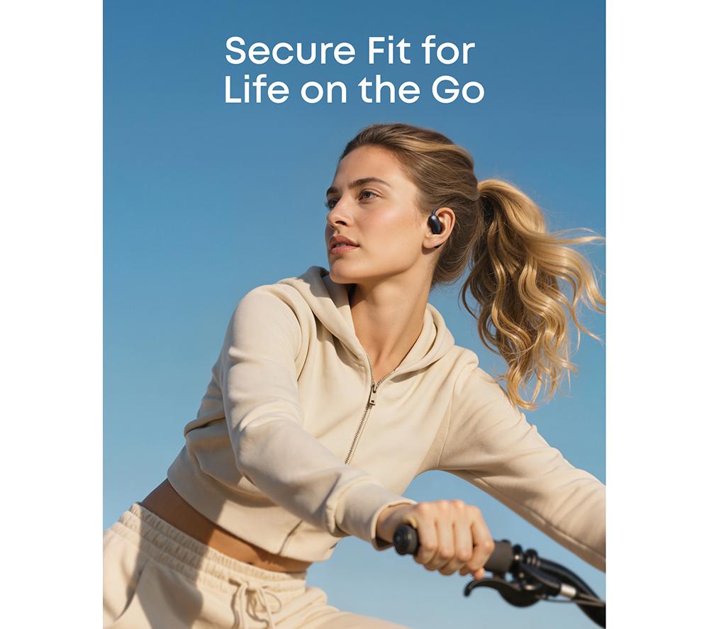 SOUNDCORE AeroFit 2 Open-Ear Wireless Bluetooth Earbuds - Black image number 7 of 9