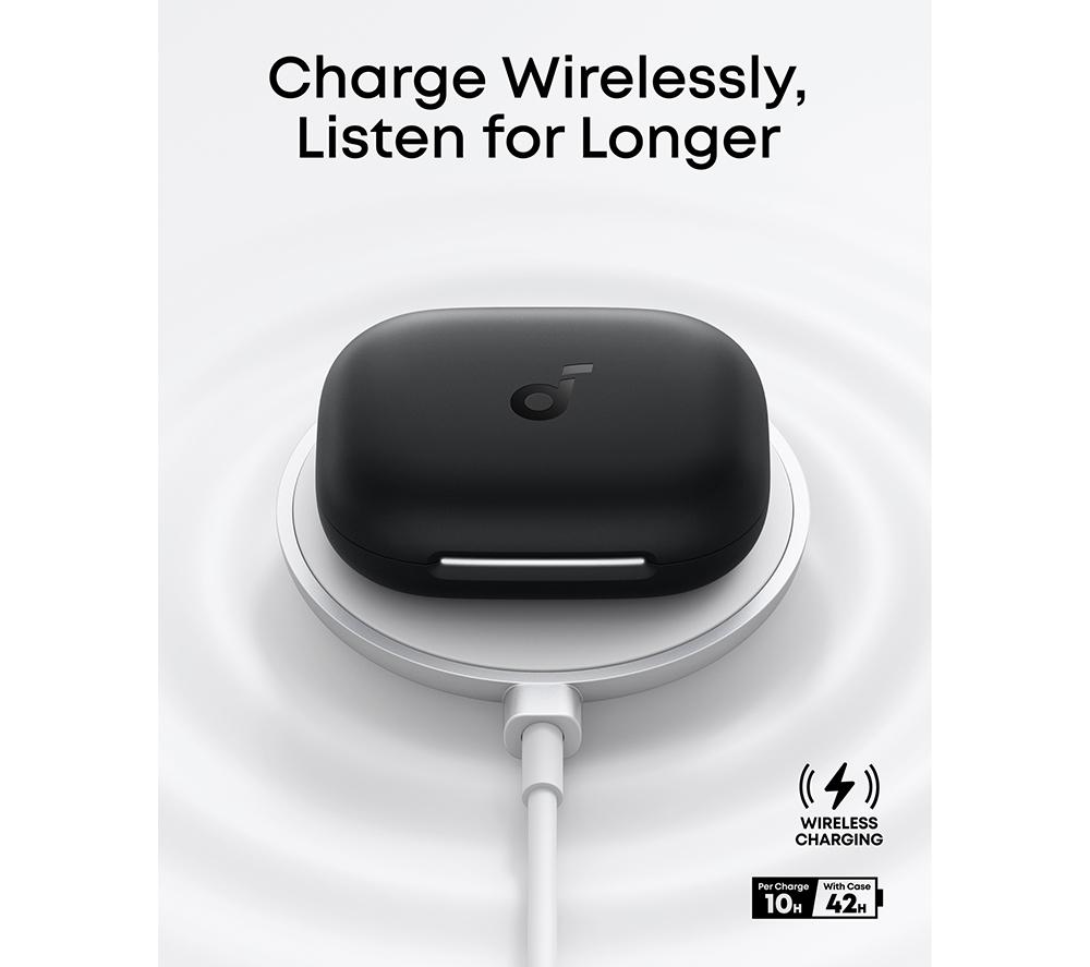 SOUNDCORE AeroFit 2 Open-Ear Wireless Bluetooth Earbuds - Black image number 8 of 9