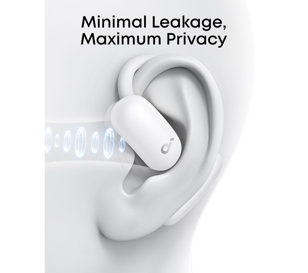 SOUNDCORE AeroFit 2 Open-Ear Wireless Bluetooth Earbuds - White image number 5 of 9