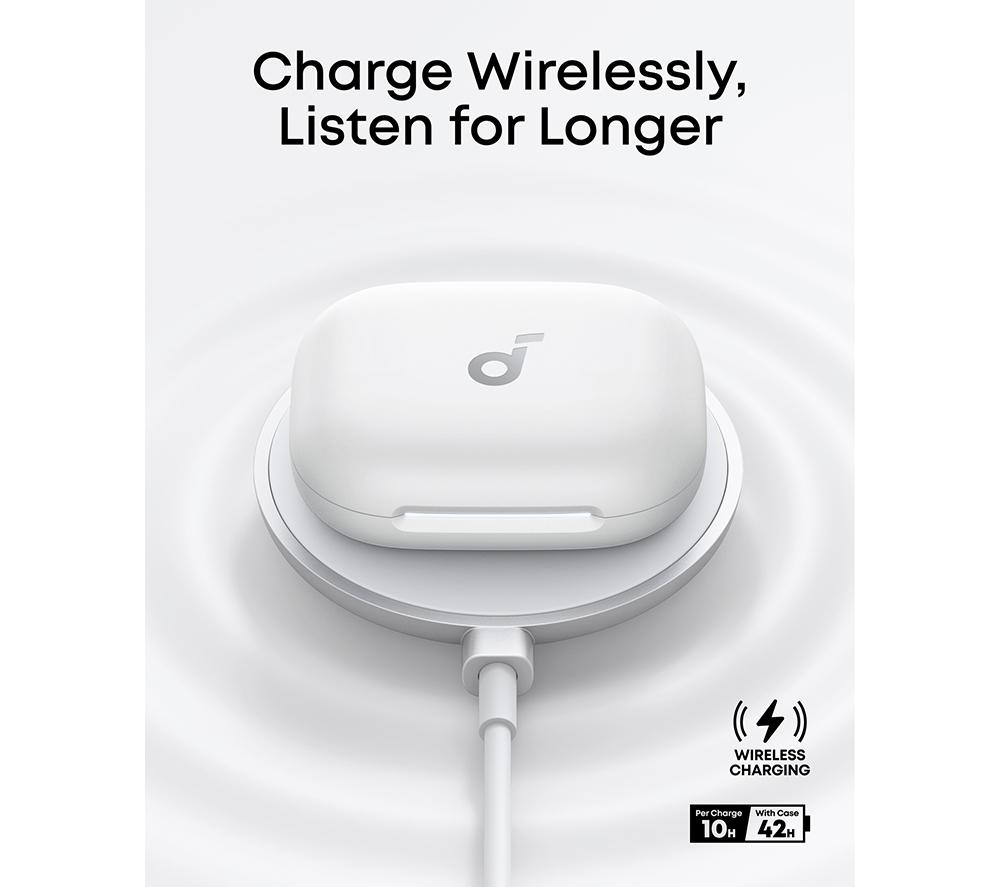 SOUNDCORE AeroFit 2 Open-Ear Wireless Bluetooth Earbuds - White image number 8 of 9