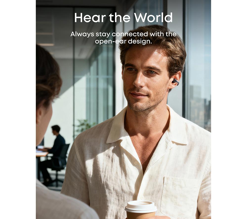 SOUNDCORE AeroClip Wireless Bluetooth Earbuds - Black image number 5 of 10
