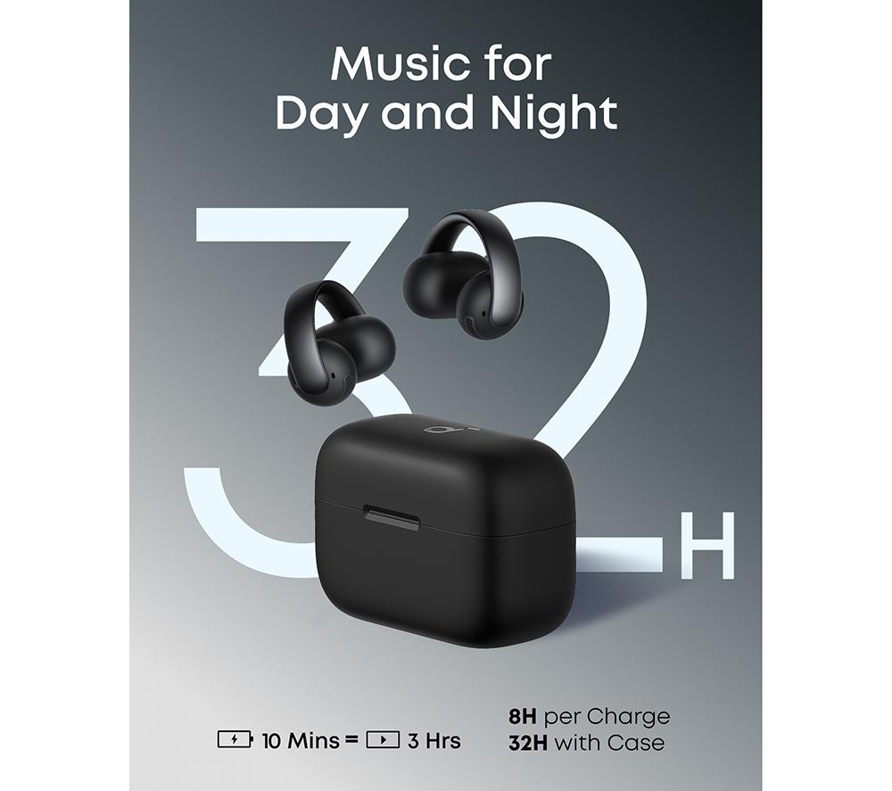 Buy SOUNDCORE AeroClip Wireless Bluetooth Earbuds - Black | Currys