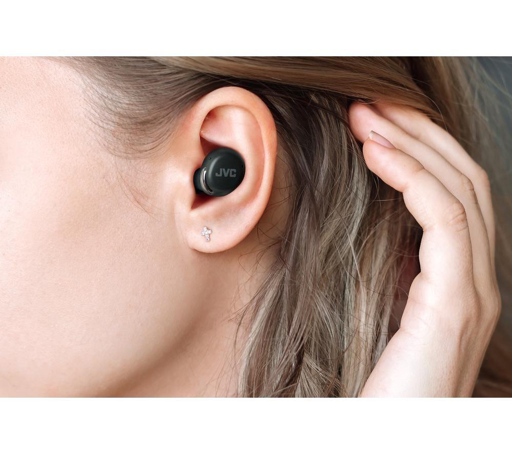 JVC HA-A30T2-B Wireless Bluetooth Noise-Cancelling Earbuds - Black image number 5 of 6