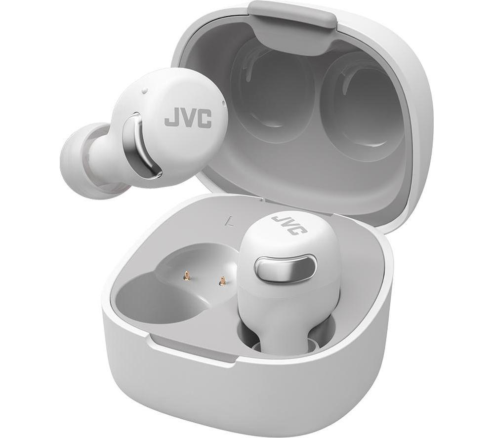 JVC HA-A30T2-W Wireless Bluetooth Noise-Cancelling Earbuds - White image number 2 of 5