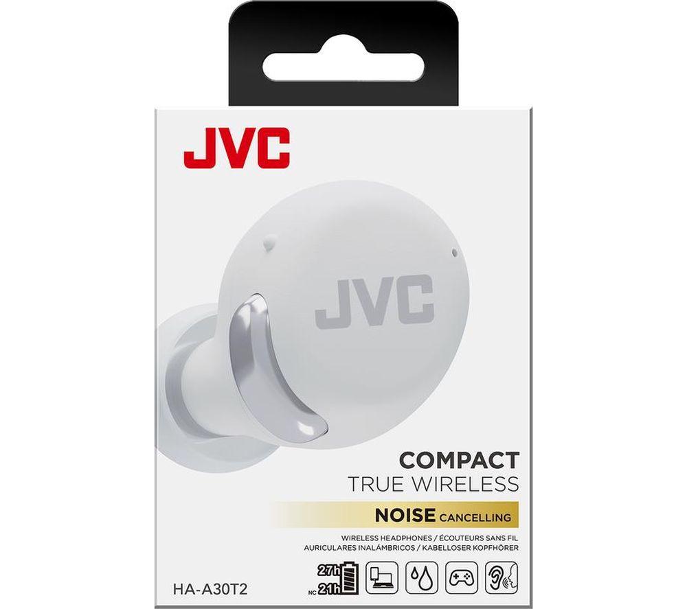 JVC HA-A30T2-W Wireless Bluetooth Noise-Cancelling Earbuds - White image number 5 of 5