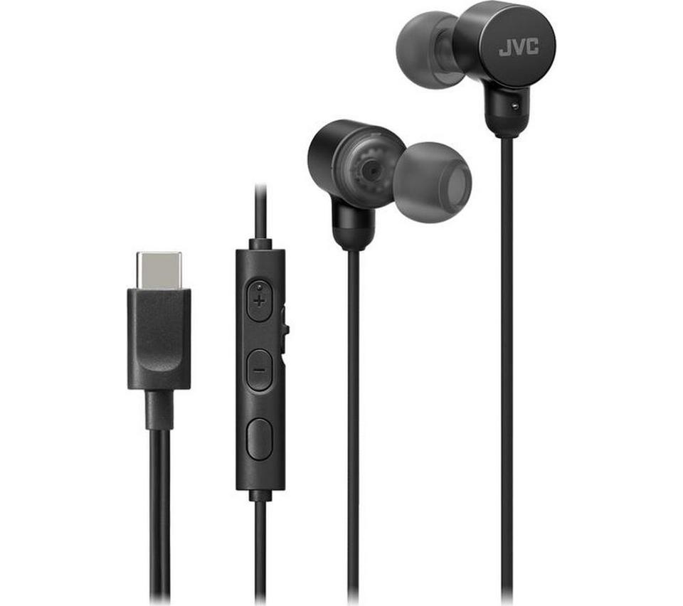 JVC HA FR29UC USB-C Earphones - Black