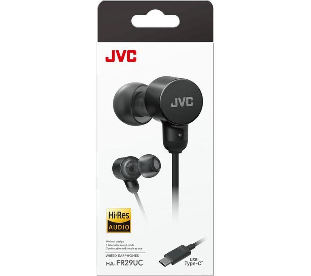 JVC HA FR29UC USB-C Earphones - Black image number 5 of 5