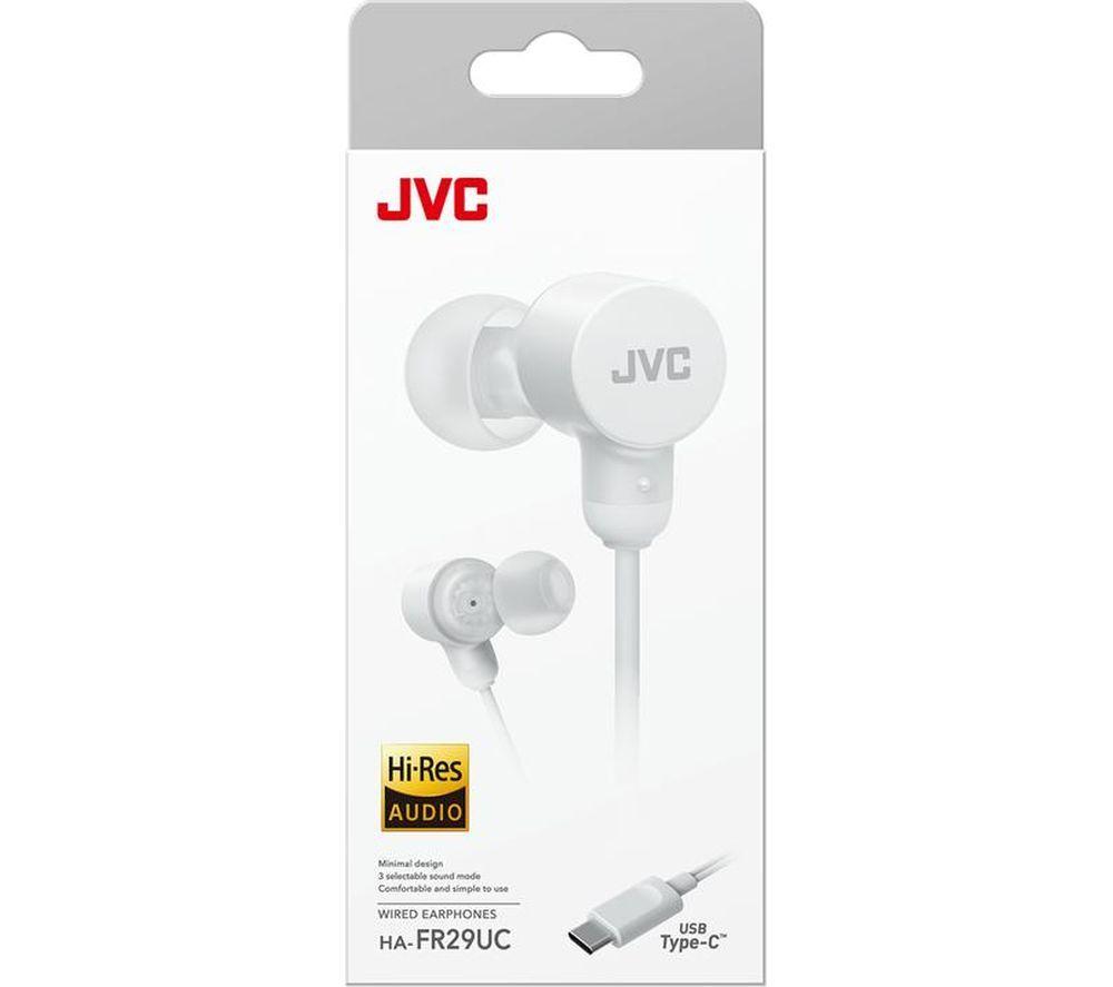 JVC HA FR29UC USB-C Earphones - White image number 5 of 5