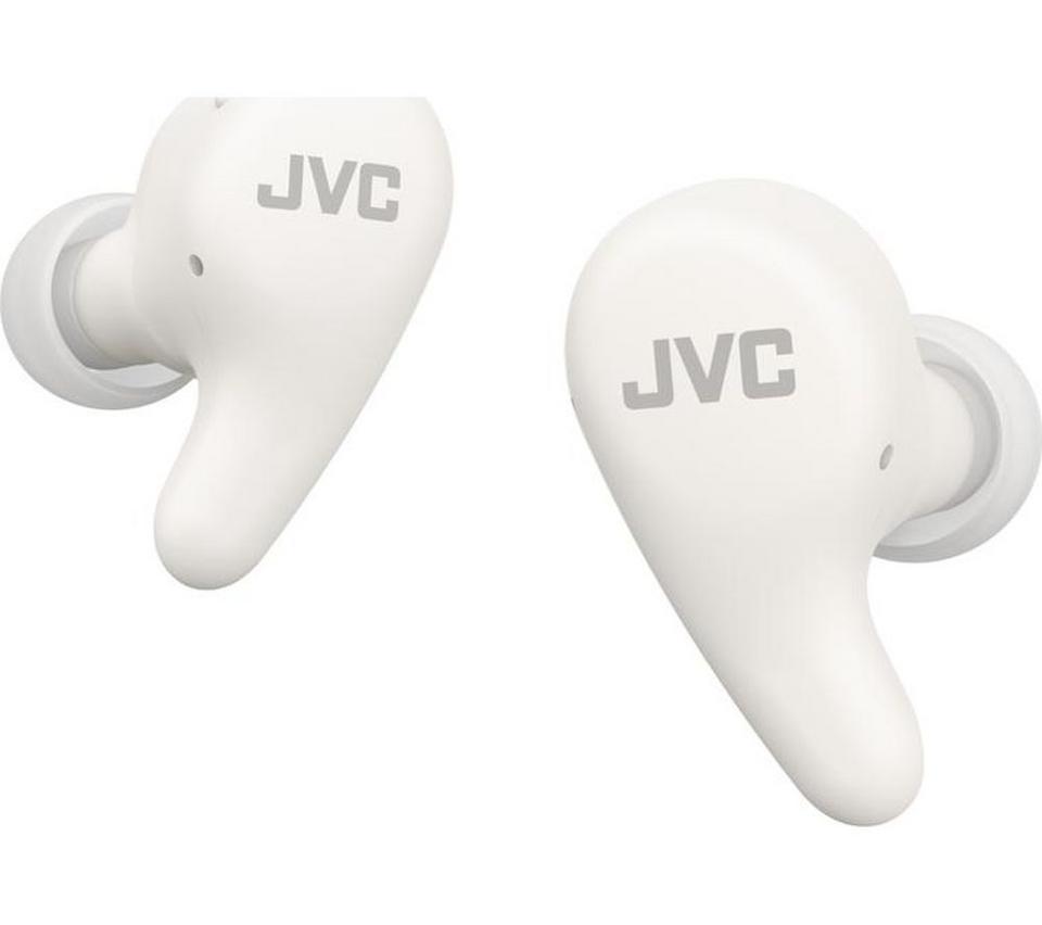 JVC HA-A23T-W Wireless Bluetooth Noise-Cancelling Earbuds - White