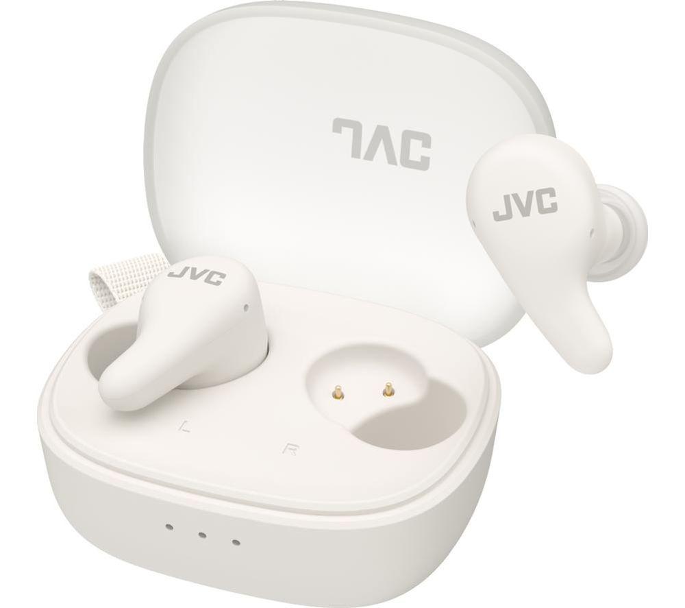 JVC HA-A23T-W Wireless Bluetooth Noise-Cancelling Earbuds - White image number 3 of 5