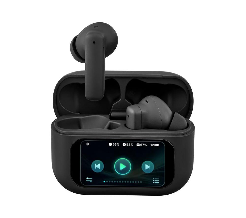 Streetz T600-Wht Wireless Bluetooth Noise Cancelling Earbuds - Black, Black