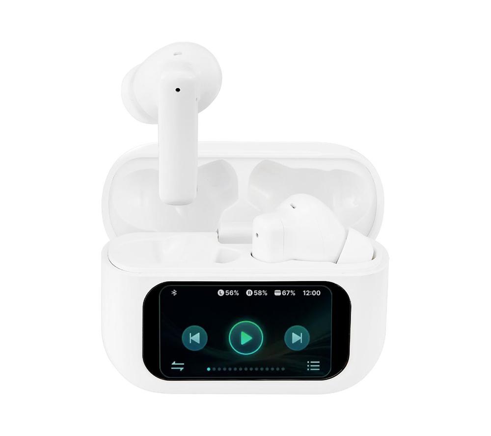 Streetz T600-Wht Wireless Bluetooth Noise Cancelling Earbuds - White, White