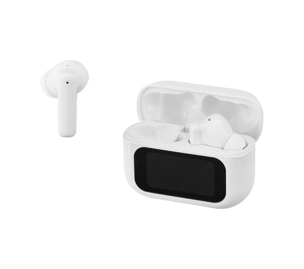 STREETZ T600-WHT Wireless Bluetooth Noise Cancelling Earbuds - White image number 2 of 6