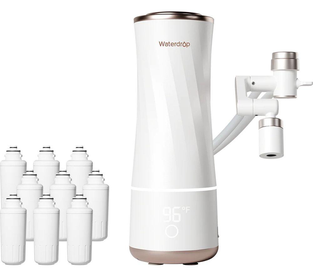 WATERDROP BFC2 Skincare Face Washer Filter - White & Bronze image number 2 of 3
