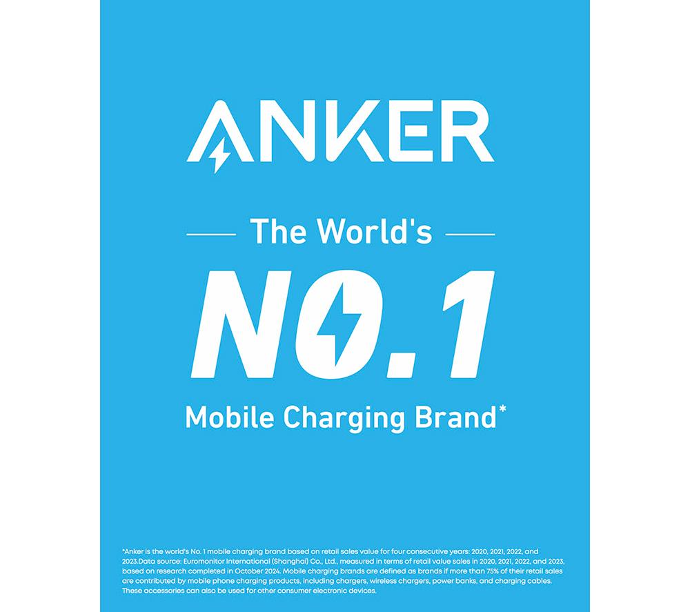ANKER Prime 20000 mAh Portable Power Bank - Black image number 2 of 8