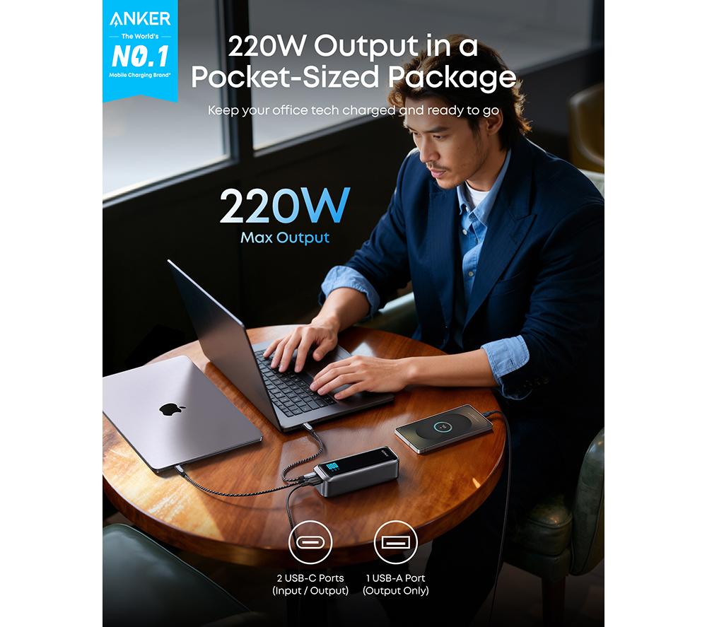 Buy ANKER Prime 20000 mAh Portable Power Bank - Black | Currys
