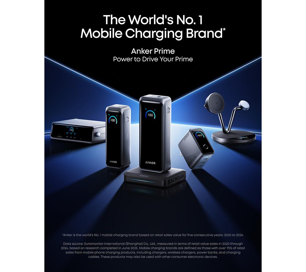 Buy ANKER Prime 20000 mAh Portable Power Bank - Black | Currys