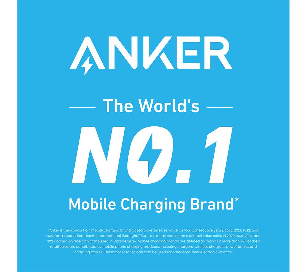 ANKER Nano 10000 mAh 45 W Portable Power Bank - Black image number 2 of 7