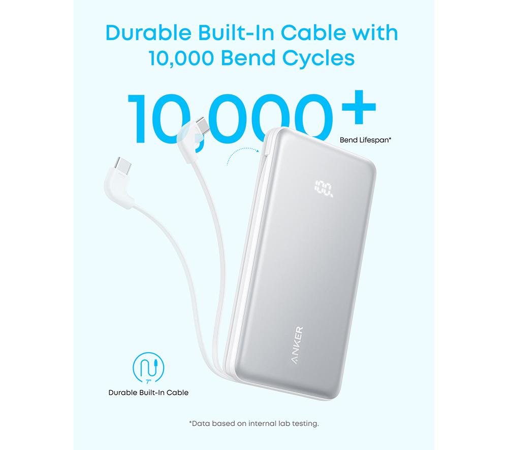 ANKER Zolo 10000 mAh 22.5 W Portable Power Bank - Black image number 5 of 7