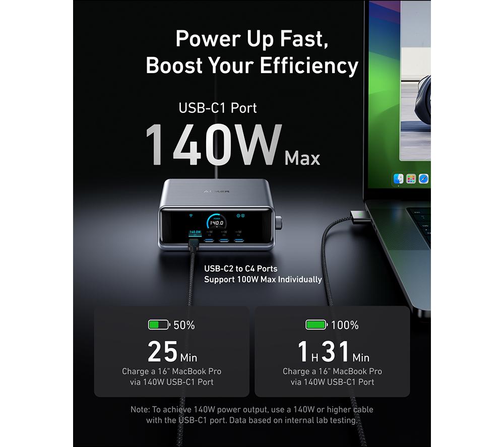 ANKER A2345241 Prime 6-Port 250W USB Type-C Fast Charger - Silver image number 4 of 7