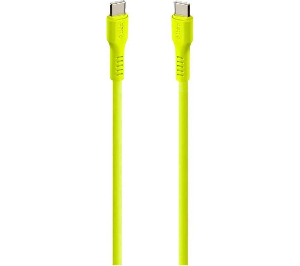 TTEC USB-C to USB-C Cable - 1.2 m, Neon yellow image number 3 of 6