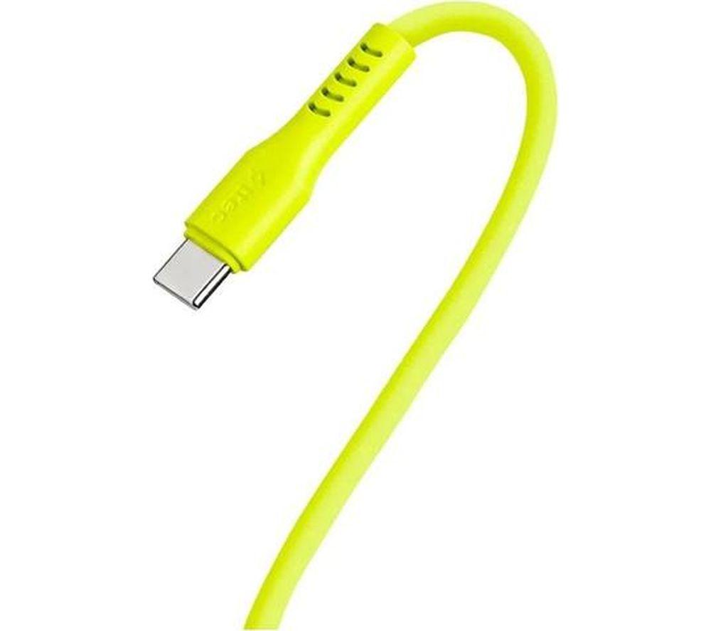 TTEC USB-C to USB-C Cable - 1.2 m, Neon yellow image number 5 of 6