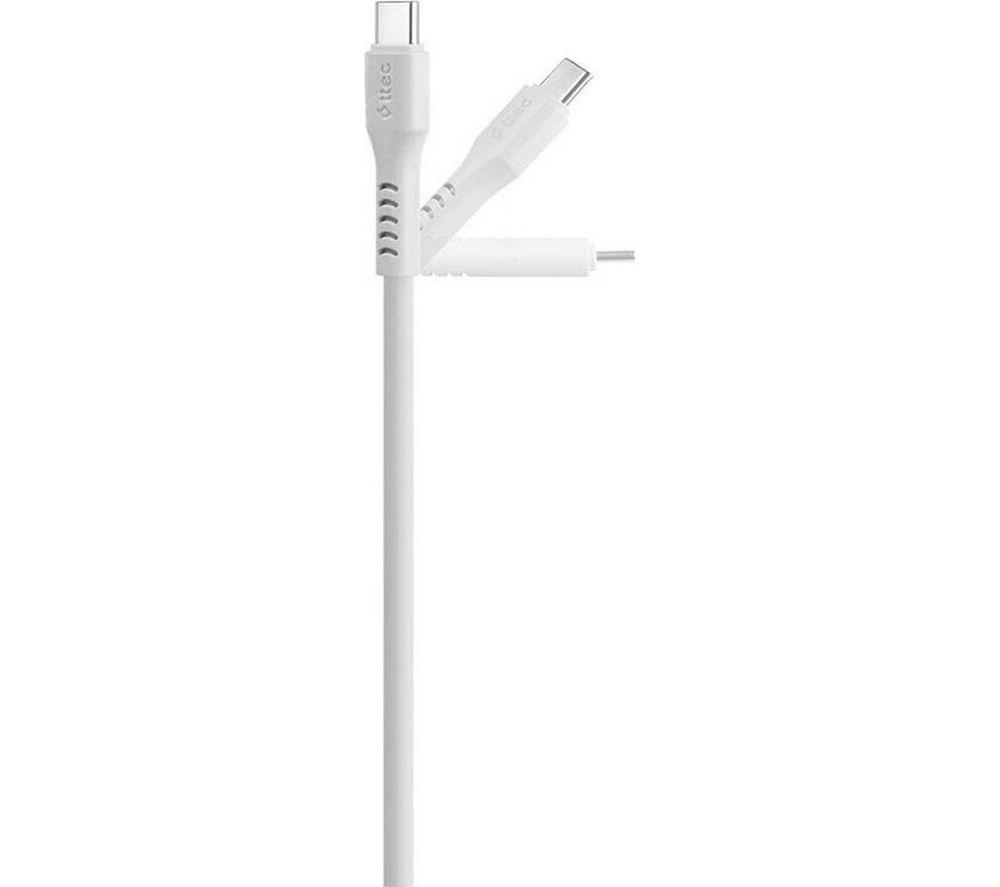 TTEC USB-C to USB-C Cable - 1.2 m, White image number 4 of 5