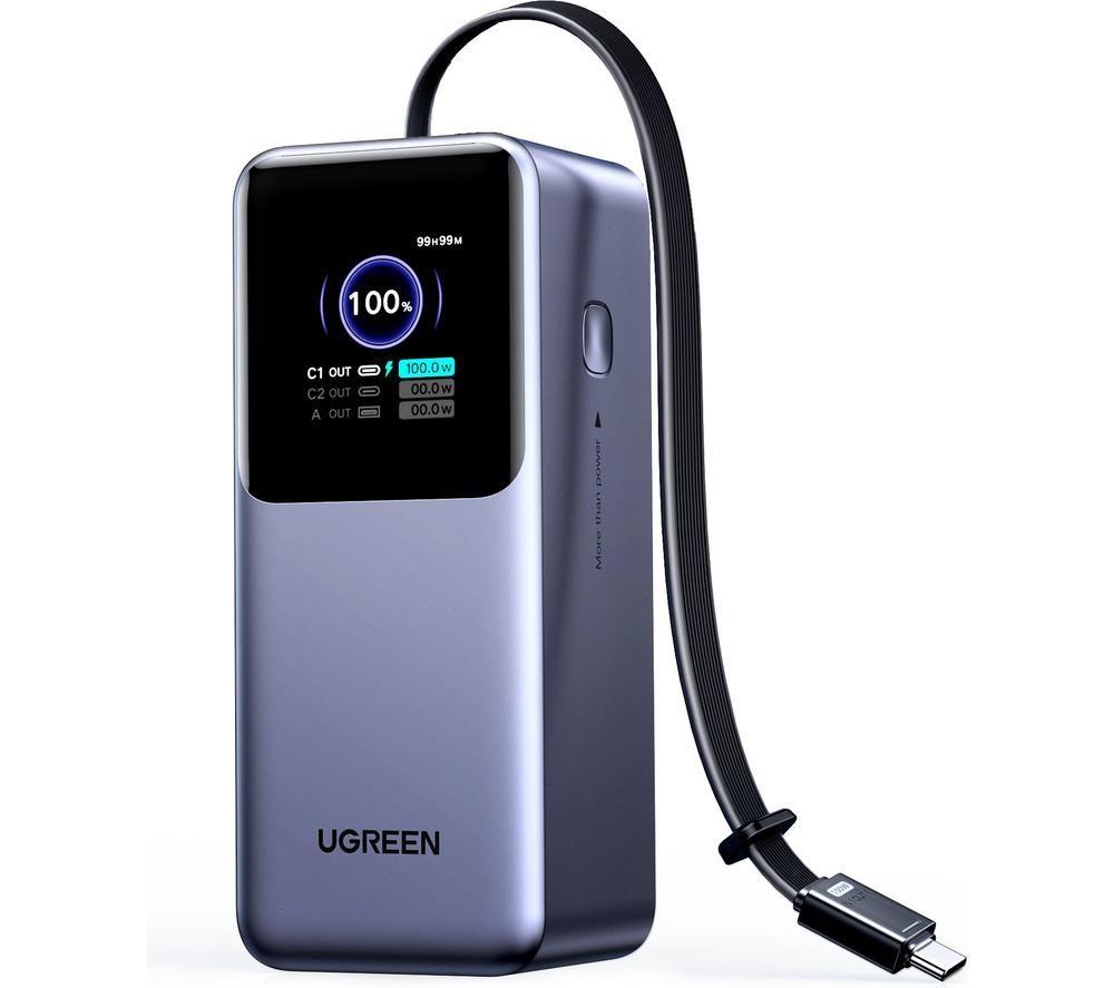 Ugreen 165W Powerbank W Retract Usb-C Cable - Image 3