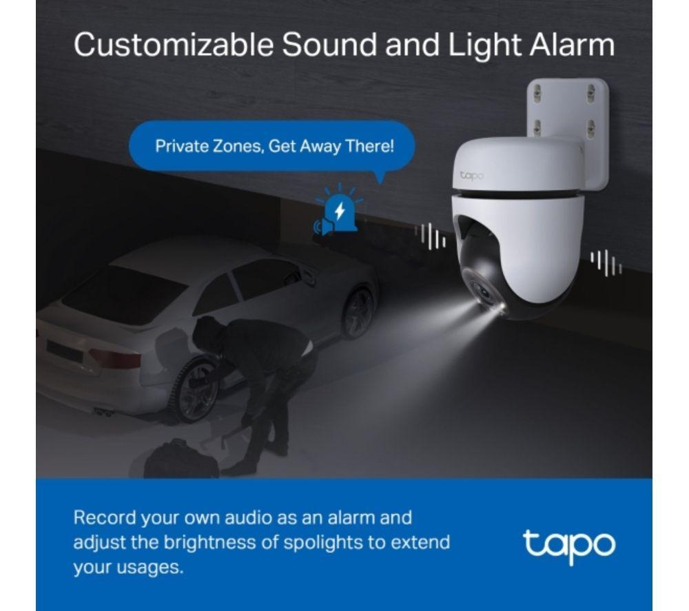 TP-LINK Tapo D210 2K 3 MP WiFi Video Doorbell with Chime & C510W 2K WiFi Security Camera Bundle image number 13 of 15