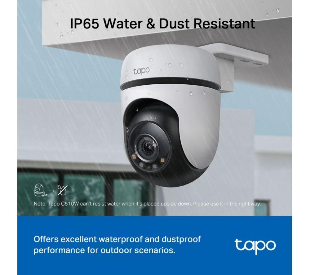 TP-LINK Tapo D210 2K 3 MP WiFi Video Doorbell with Chime & C510W 2K WiFi Security Camera Bundle image number 14 of 15
