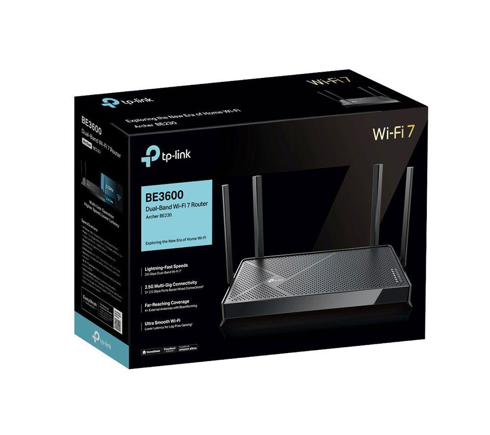 TP-LINK Archer BE230 WiFi Cable & Fibre Router - BE3600, Dual-Band image number 11 of 19