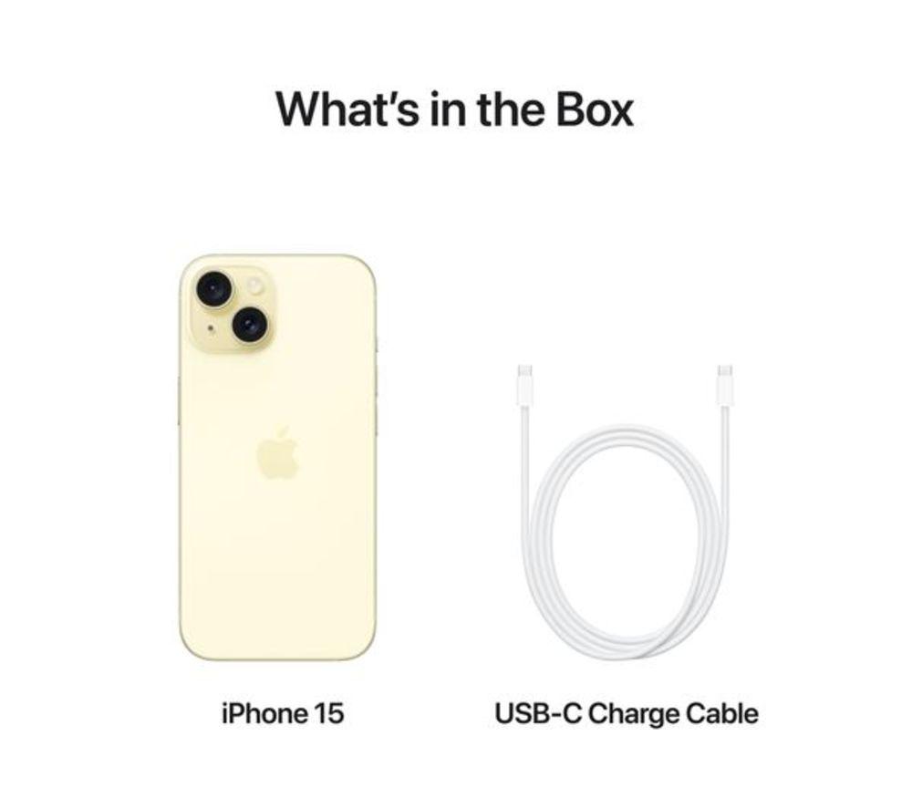 APPLE Refurbished iPhone 15 - 128 GB, Yellow (Good Condition) image number 7 of 9